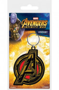 Avengers Infinity War Rubber Keychain Avengers Symbol 6 cm