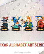Disney Mini Diorama Stage sochas 10 cm 100 Years of Wonder Pixar Alphabet Art Assortment (6)