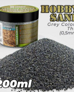 Hobby piesok, drobný: 0,5 mm, tmavosivý - 200 ml 