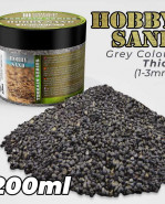 Hobby piesok, hrubý: 1-3 mm, tmavosivý - 200 ml