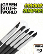 Silikónové štetce, sochárske štetce - veľkosť 0 (Colour Shapers Brushes SIZE 0 - BLACK FIRM)