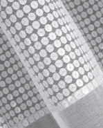 EUROFIRANY Záclona EMILY, na krúžky, 140 x 250 cm, biela