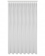 EUROFIRANY Záclona Tonia, s riasiacou páskou, 400 x 270 cm, biela