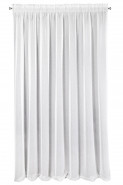 EUROFIRANY Záclona Angela, s riasiacou páskou, 350 x 250 cm, biela