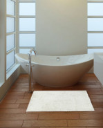 Kúpeľňová predložka ELLA MICRO 40x50cm biela