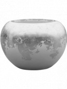 Luxe Lite Glossy Globe white-silver 45x32 cm