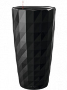 Kvetináč Lechuza Diamante Premium All Inclusive Set čierny 40x75 cm