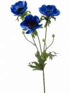 Umelý kvet Anemone modrý 75 cm
