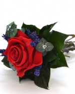 Darčeková ruža (stabilizovaná) aranžmán červená 15 cm
