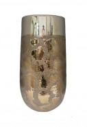 Glamour zlatá váza 12x26,5 cm