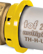 TOF-MP GAS PRESS Ms prechodka PEX-AL-PEX s vonk. závitom M3/4"x20mm, hrúbka rúry 2mm, G13GR51300