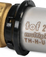 TOF-MP PRESS Ms prechodka PEX-AL-PEX s vonk. závitom M 3/4"x26mm, hrúbka rúry 3mm, U13GR52200