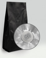Vrecká na kávu stabilo s vnútorným ventilom 100x60x250 100ks 250g čierne