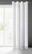 EUROFIRANY Záclona  MERIDA 140x250 cm biela s čipkou