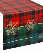 EUROFIRANY Štóla CHERRY vianočná červeno-zelená 40x140cm