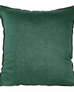 EUROFIRANY Obliečka na vankúš ľanová smaragová zelená 45x45 cm