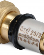 TOF-MP PRESS Ms šróbenie PEX-AL-PEX s maticou F1/2"x16mm, hrúbka rúry 2mm, U18GG40400