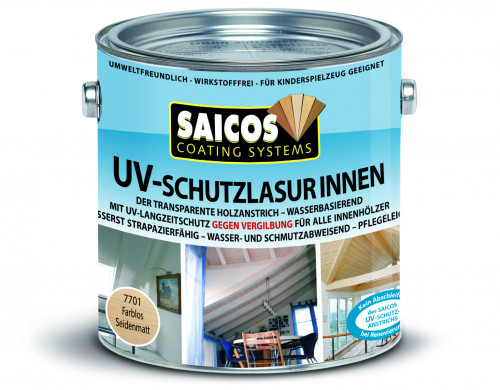 Interiérová olejová lazúra Saicos UV-Innenlasur, 0,75 l
