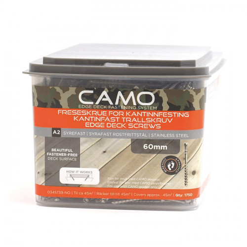 Skrutky CAMO TERASO A2 nerez, 4.2/60, 700ks + 2x bit 