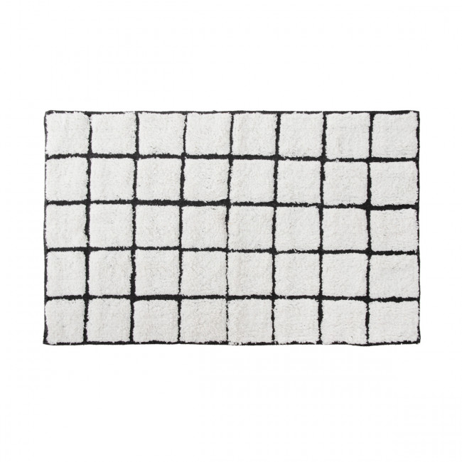 Koupelnový kobereček DINA černo-bílý 864679
