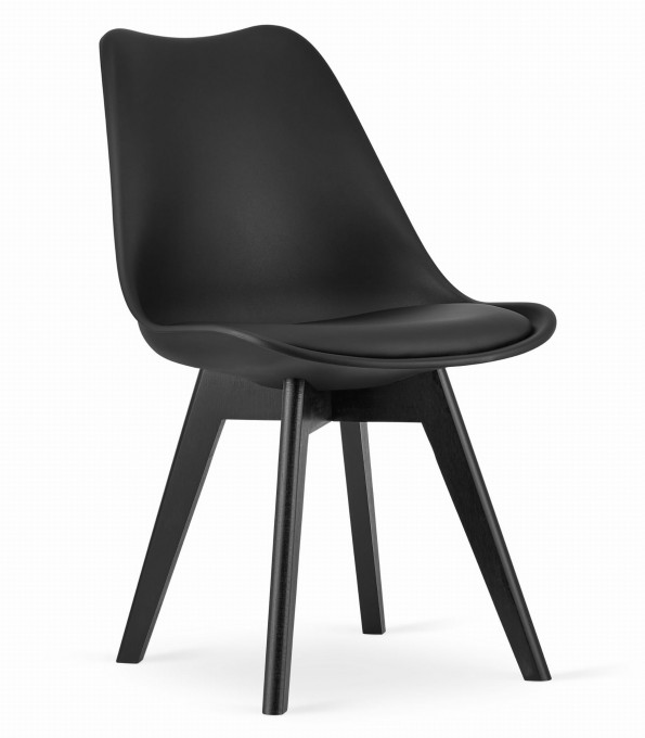 Set čtyř jídelních židlí MARK - černé (černé nohy) 4ks