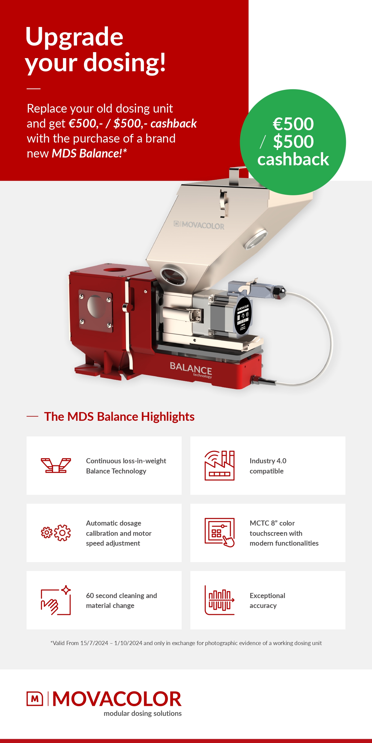 MDS Balance Cashback promotion
