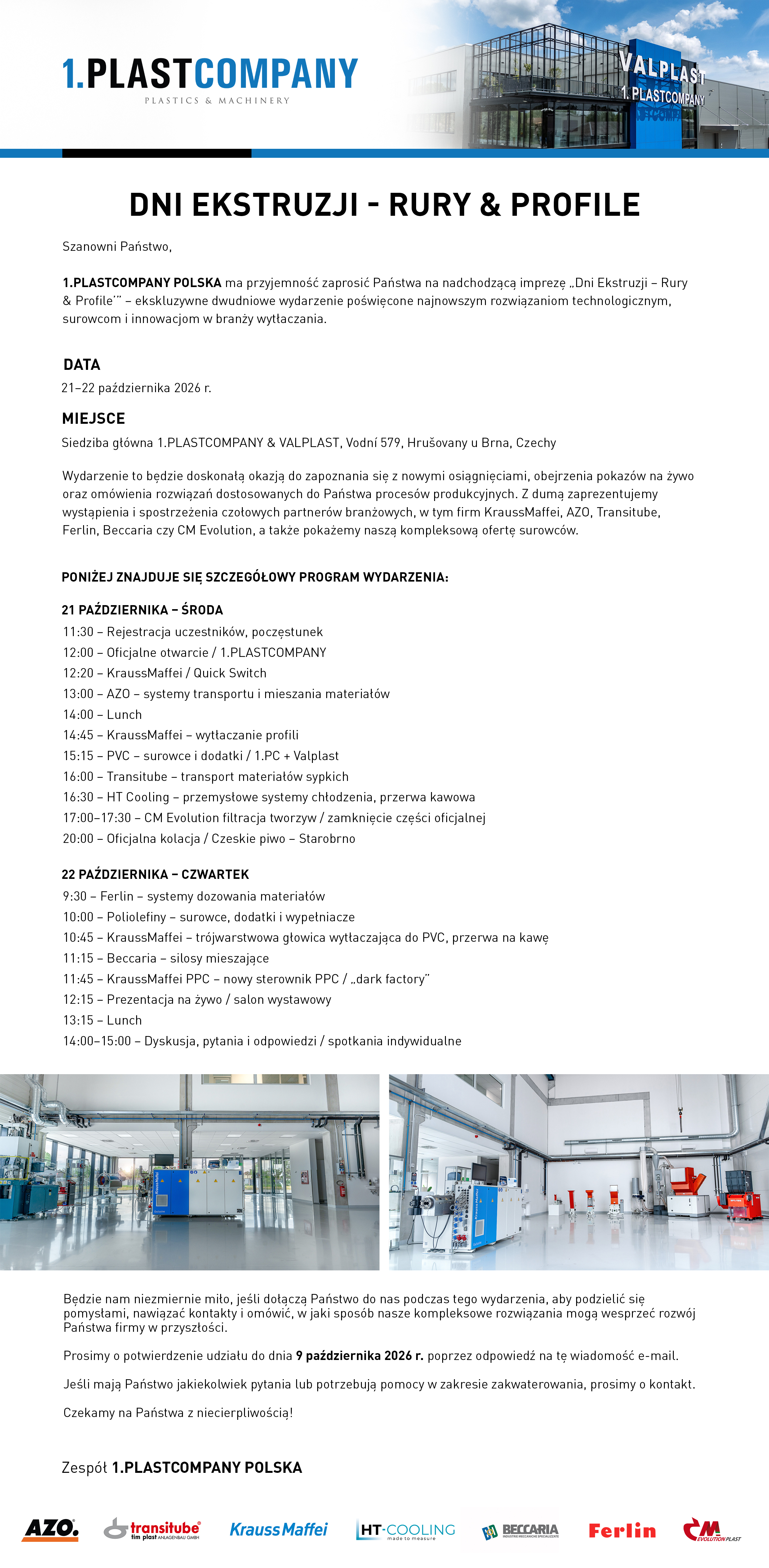 DNI EKSTRUZJI - RURY & PROFILE