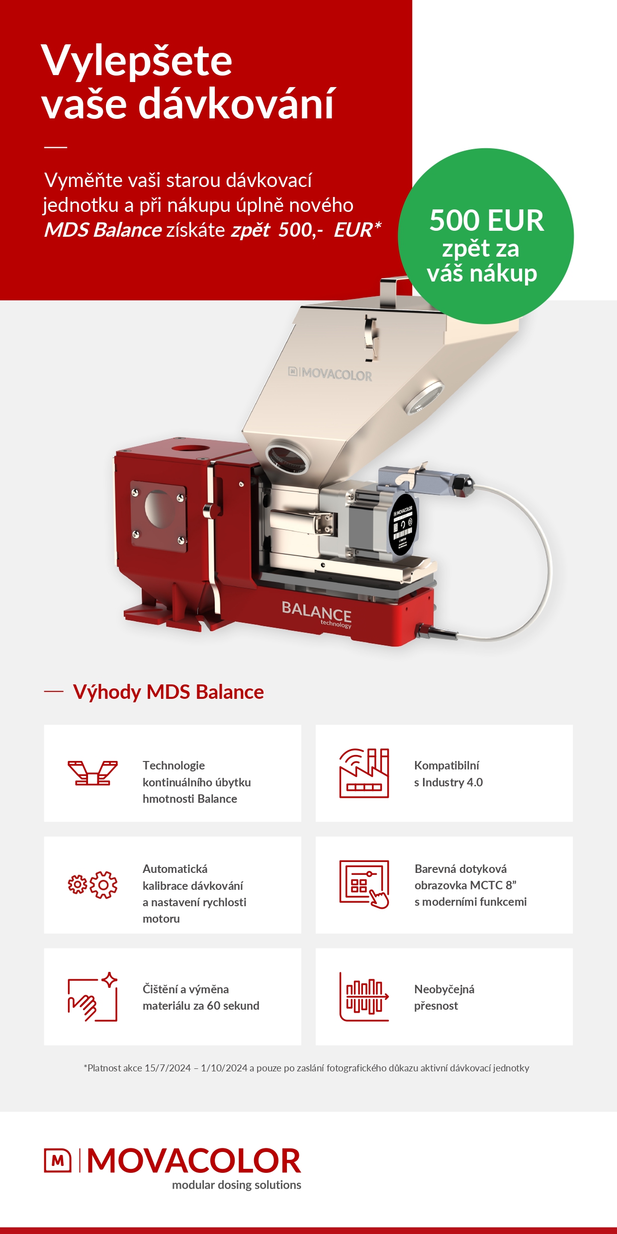 Peníze zpět za nákup nového zařízení MDS Balance