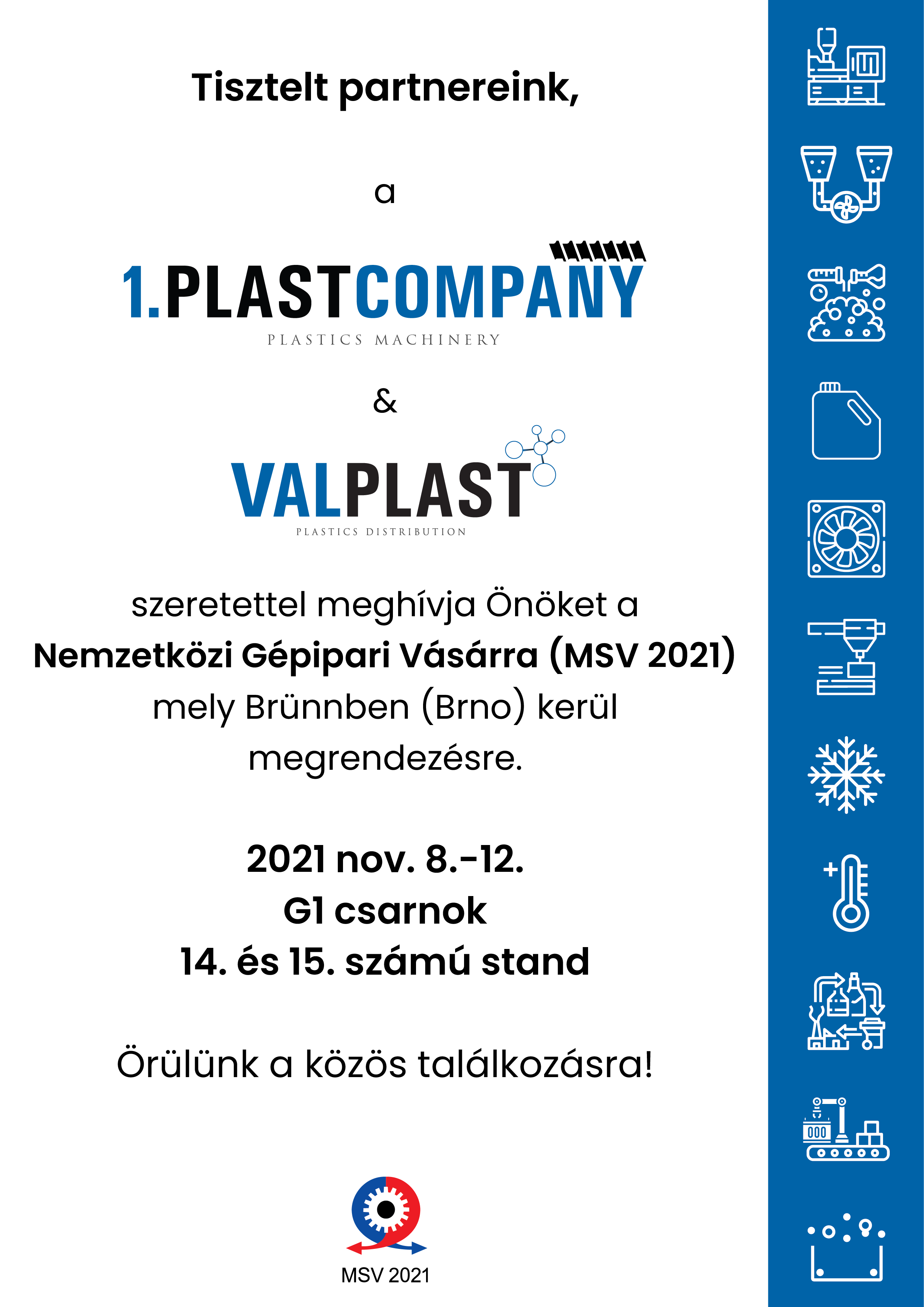 Nemzetközi Gépipari Vásárra (MSV 2021)