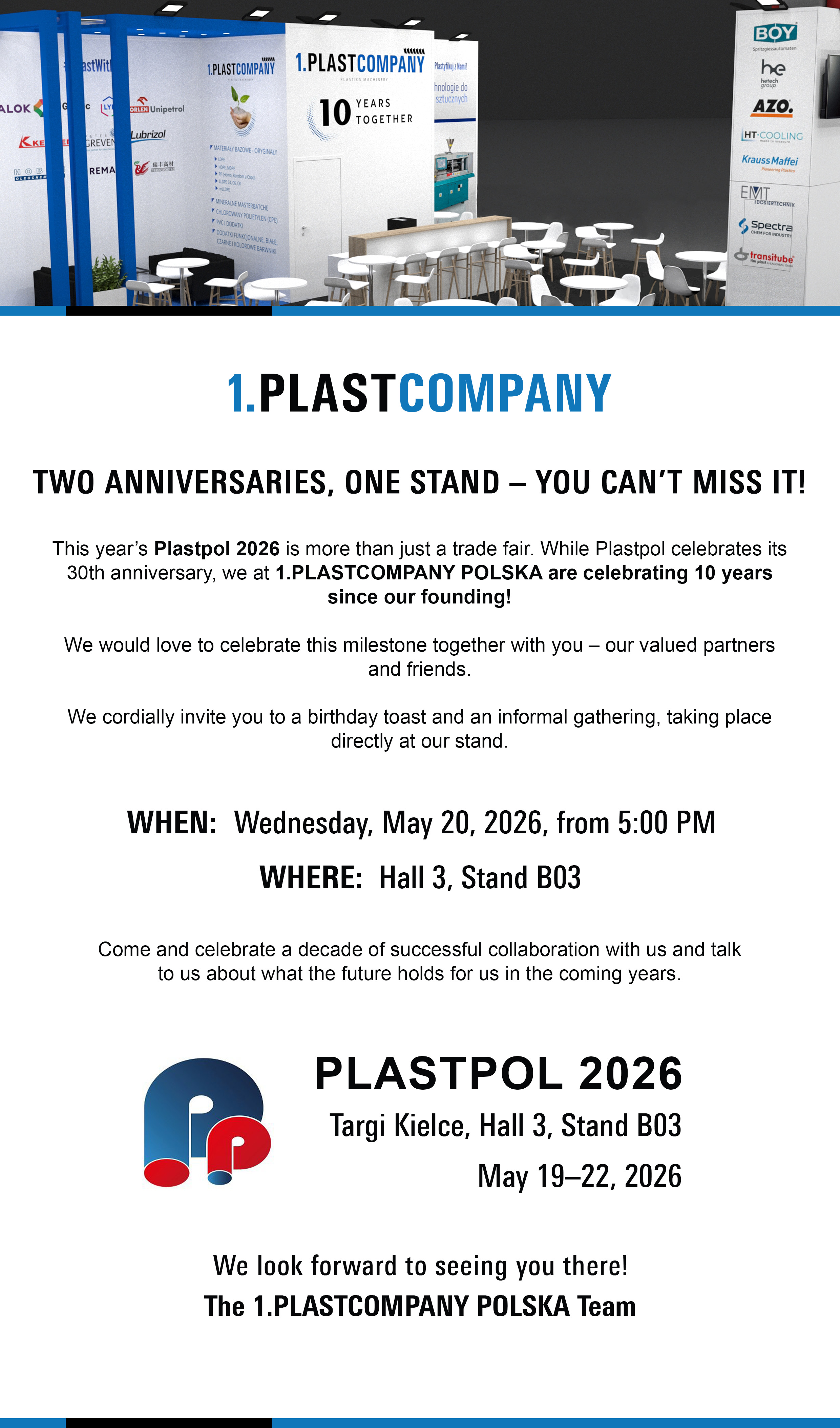PLASTPOL 2026 invitation, 19.-22.5.