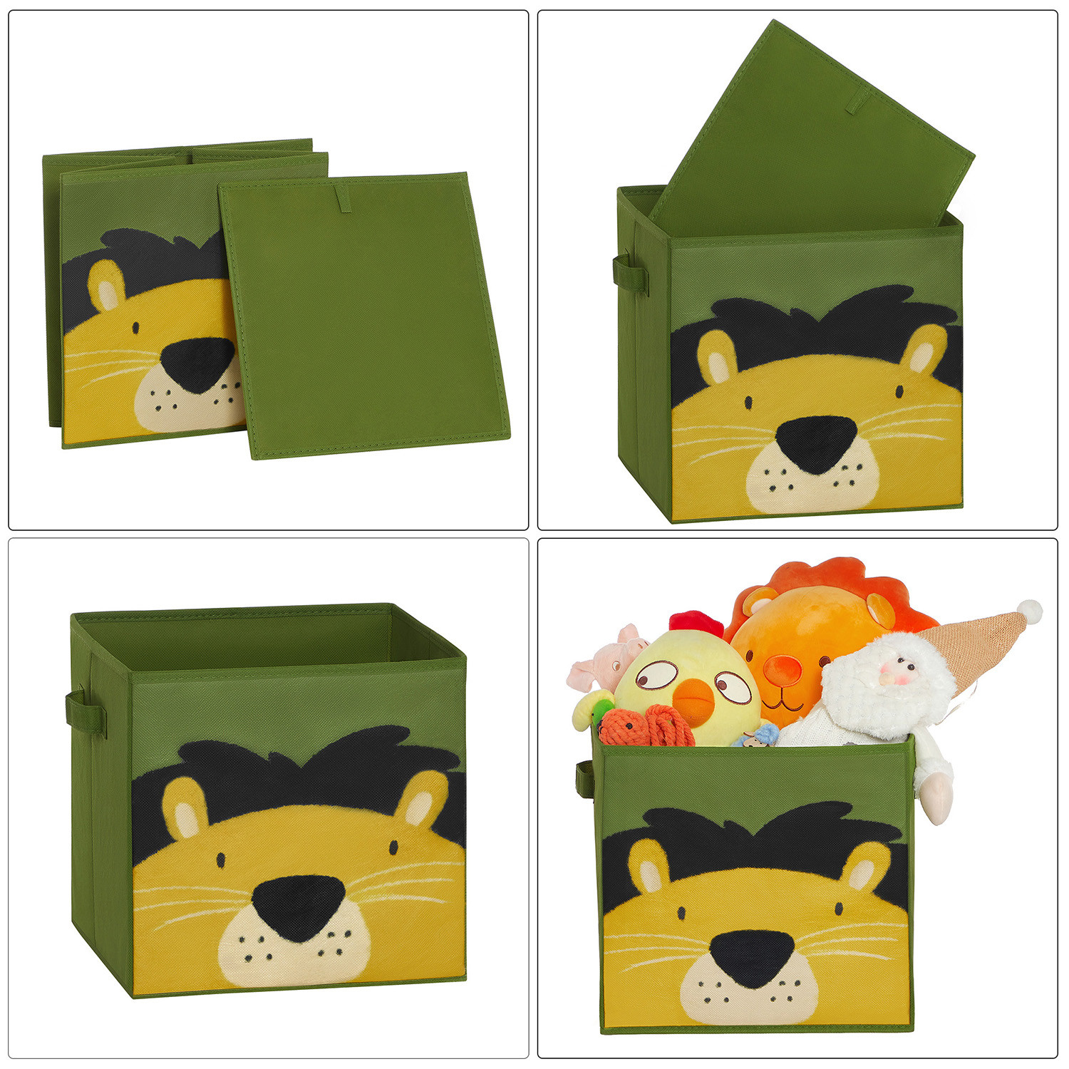 Detské stohovateľné boxy na hračky RFB075P01(3 ks)