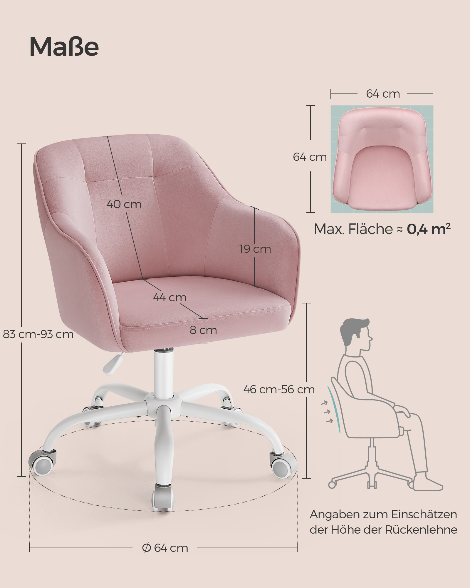 Kancelárska stolička OBG019P02