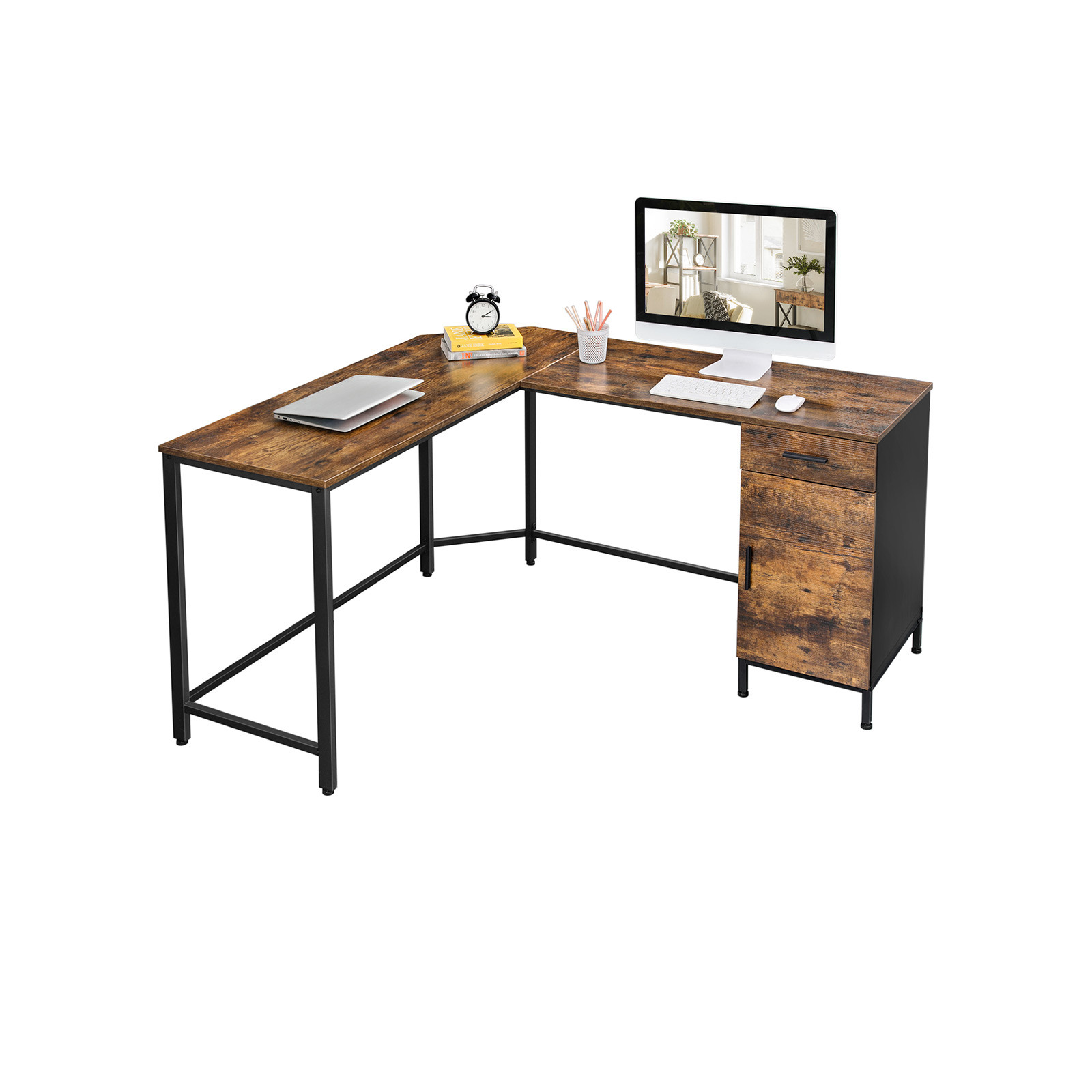 Rohový kancelársky stôl LWD74X
