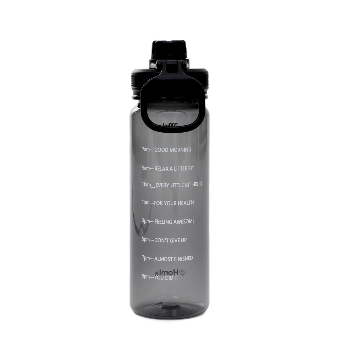 Fľaša LUNARE grafitová s odmerkou 888286 700 ml