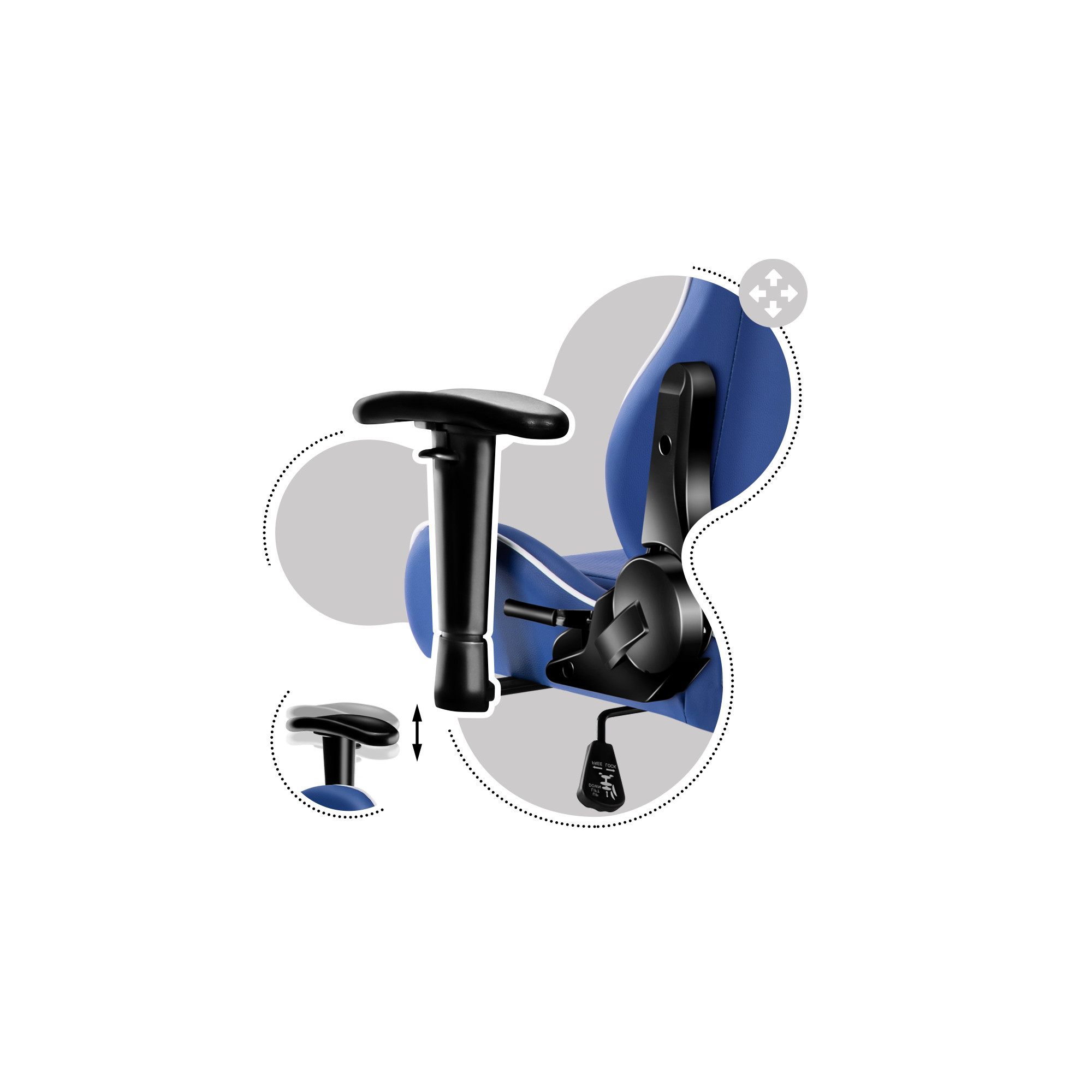 Detská herná stolička Ranger - 6.0 modrá