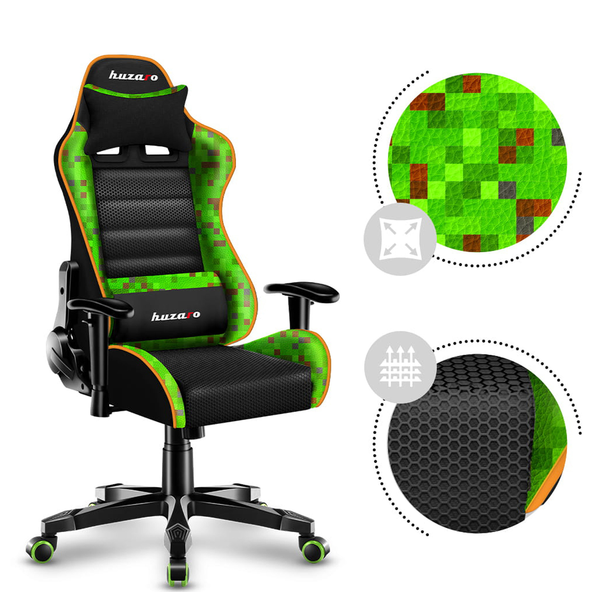 Dětská herní židle Ranger - 6.0 pixel mesh