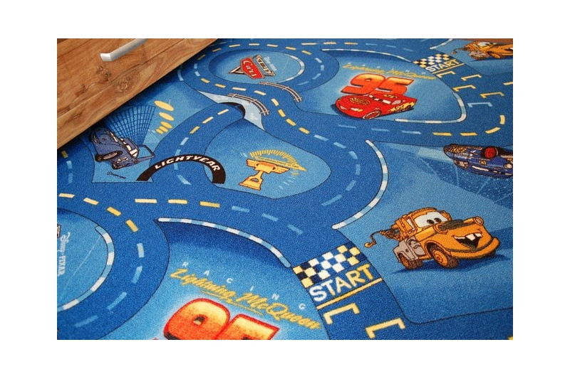 Dětský koberec DISNEY CARS modrý