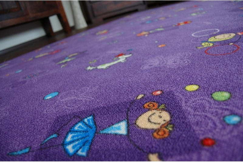 Detský koberec HAPPY fialový