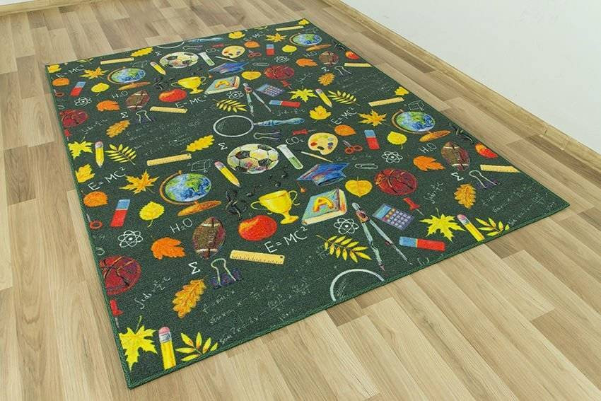 Dětský koberec Škola - vícebarevný