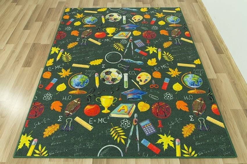 Detský koberec Škola - viacfarebný
