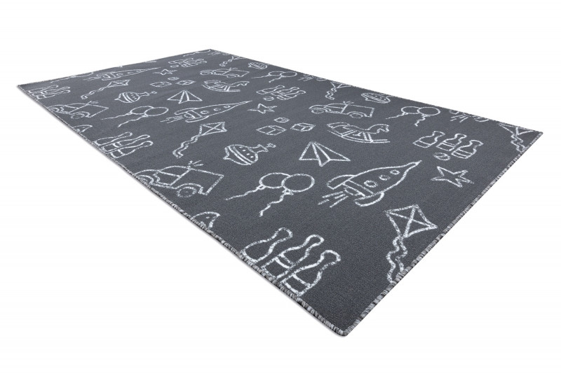 Detský koberec TOYS - sivý