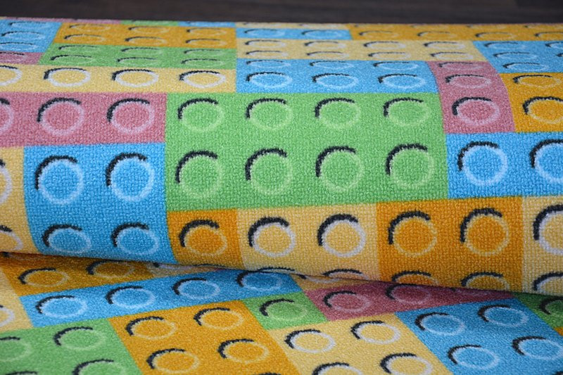 Detský metrážny koberec LEGO