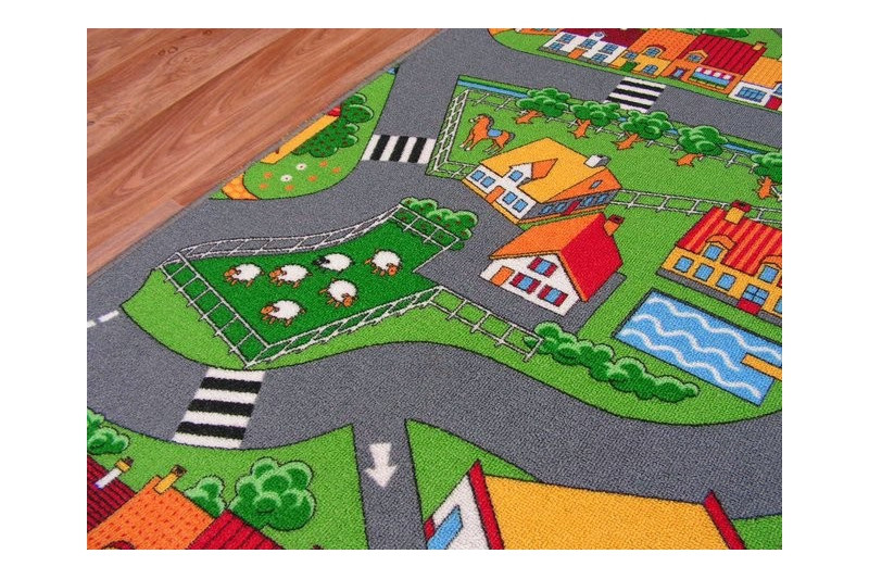 Metrážový dětský koberec Little Village
