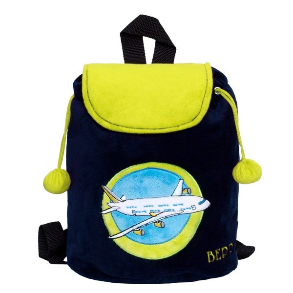 Detský ruksak s lietadlom zelený 12193 - Výpredaj