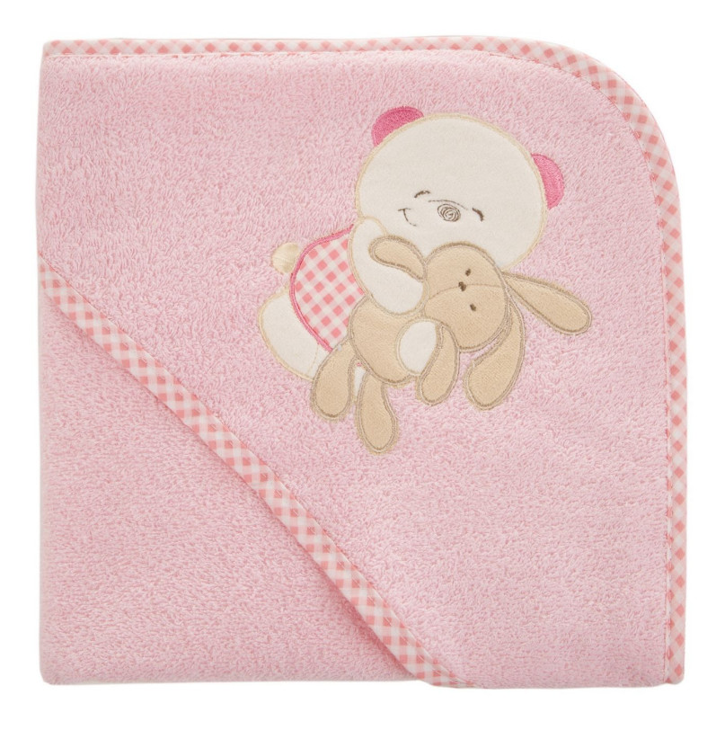 Detský uterák s kapucňou BABY 32 ružový