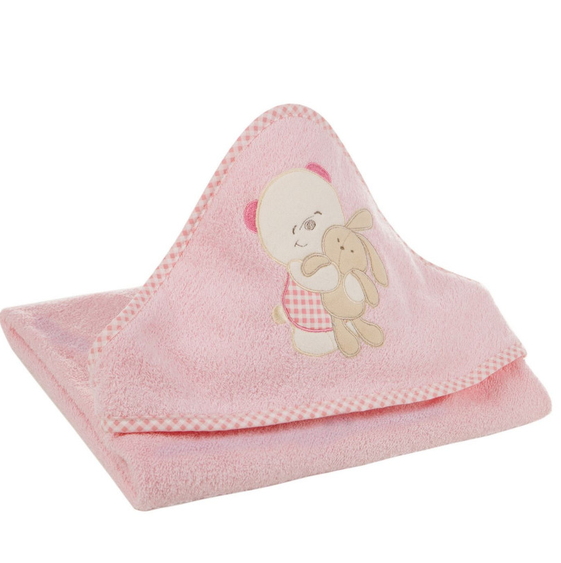 Dětský ručník s kapucí BABY 32 růžový