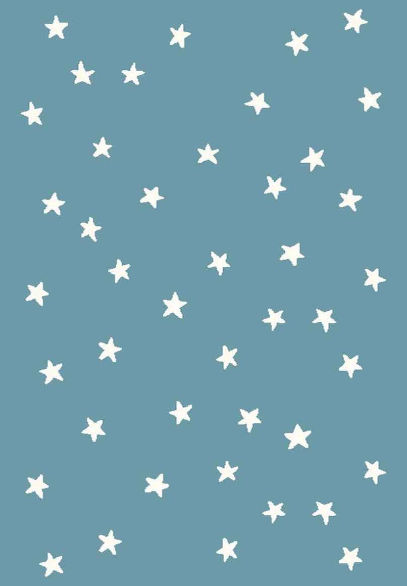Koberec Agnella Soft Hviezdy modrý