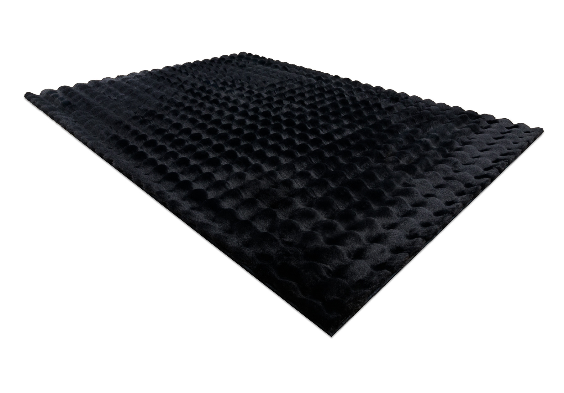Koberec BUBBLE černý 25 strukturální 3D