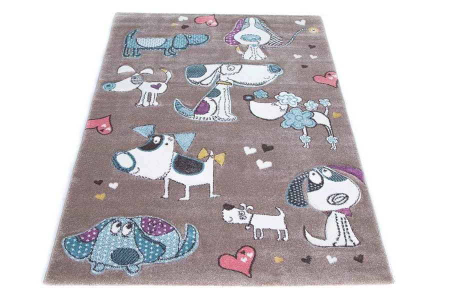 Detský koberec Diamond zvieratká, pastelové