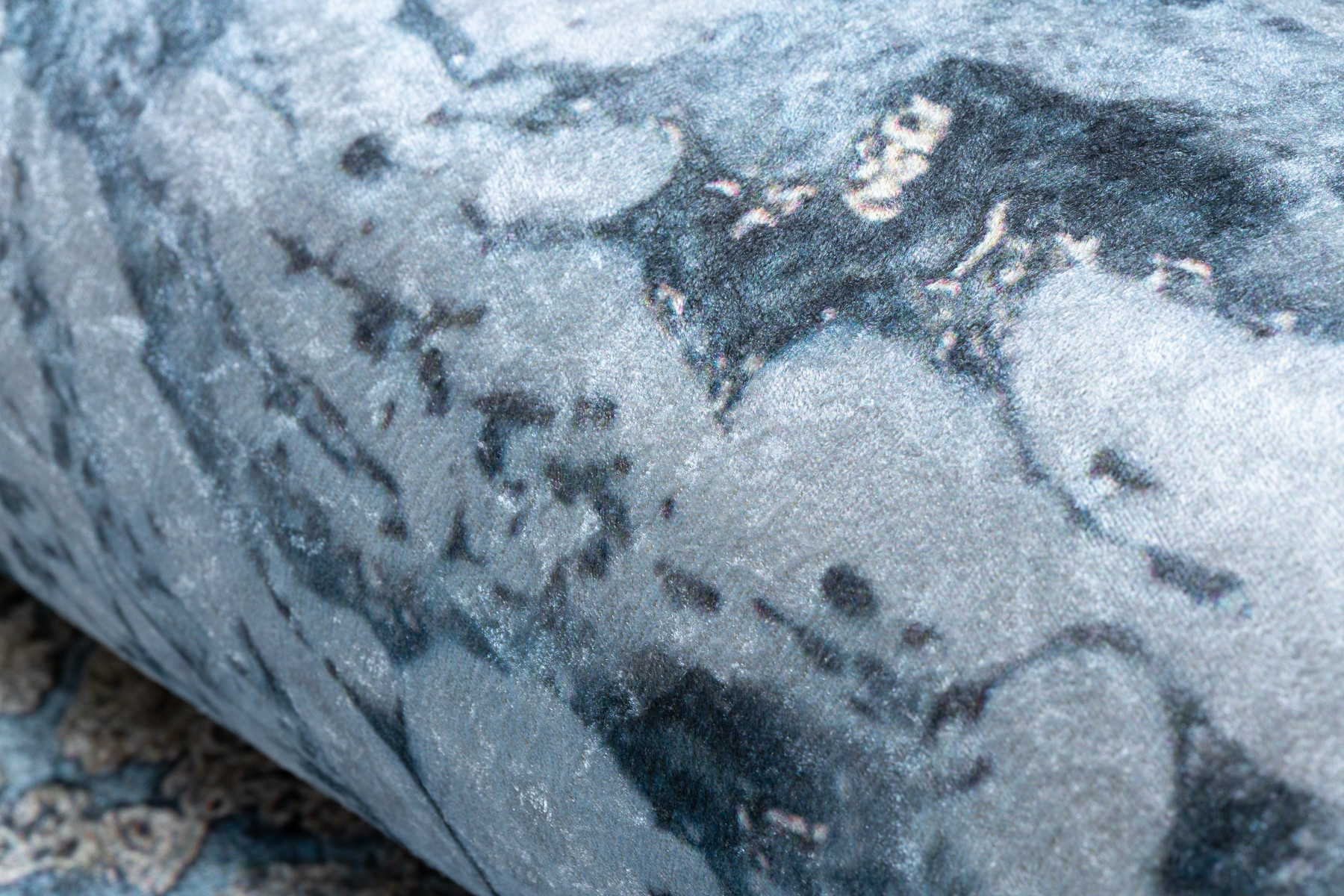 Koberec protiskluzový ANDRE 2248 Marmur - modrý